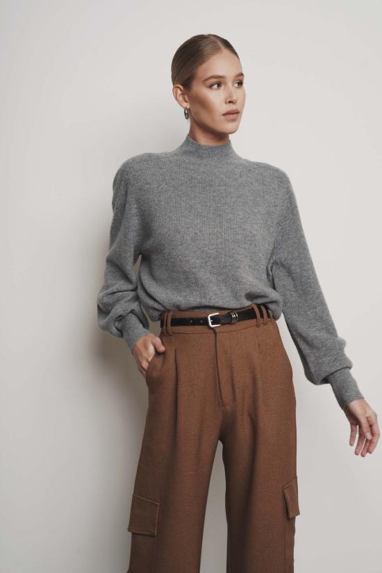  파렌테지 터틀넥 소피아 스웨터 그레이