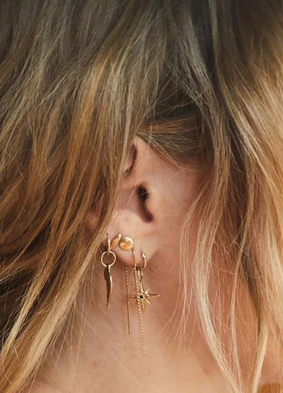  마라 카리조 스칼리세 이어링 마라 디스크  14K 골드 - MARA CARRIZO SCALISE