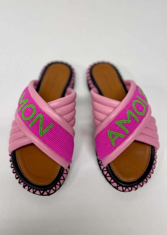  Rue de la Lune 뮬/슬리퍼 Rue De La Lune Amour 샌들 핑크/코냑 - OTHER BRANDS