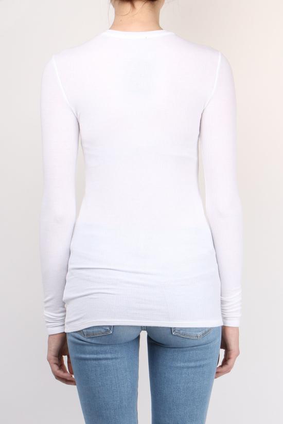  ATM 긴팔 티셔츠 Atm 롱슬리브 리브 크루 티셔츠 화이트 - OTHER BRANDS