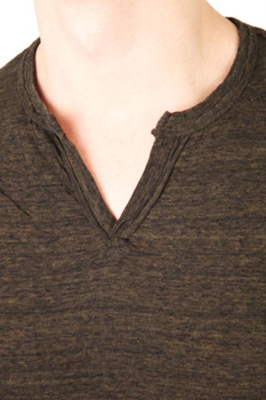  브룸 반팔 티셔츠 V룸 슬릿티 블랙 멜란지 - V::ROOM