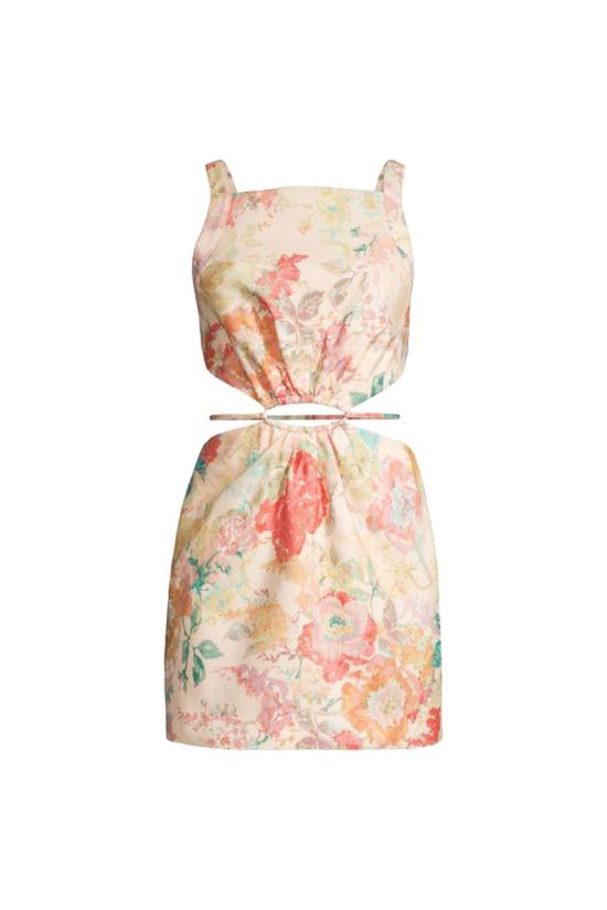  시그니피컨트 아더 숏 원피스 Significant Other Indiana Dress Picnic Peonies - SIGNIFICANT OTHER