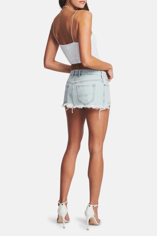  세로야 민소매 티셔츠 Ser.O.Ya 비브 코르셋 탑 화이트 - SER.O.YA