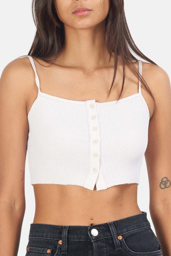  TWENTY MONTREAL 민소매 티셔츠 20 몬트리올 에베레스트 써멀 크롭 탱크 헤더 소프트 샌드 - OTHER BRANDS