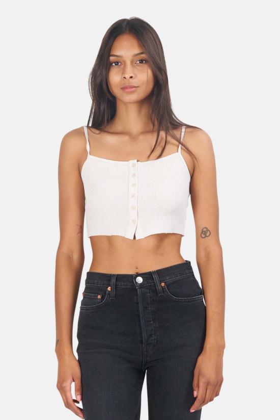  TWENTY MONTREAL 민소매 티셔츠 20 몬트리올 에베레스트 써멀 크롭 탱크 헤더 소프트 샌드