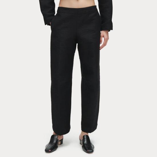  레이첼 코미 스트레이트 팬츠 로아 팬츠 블랙