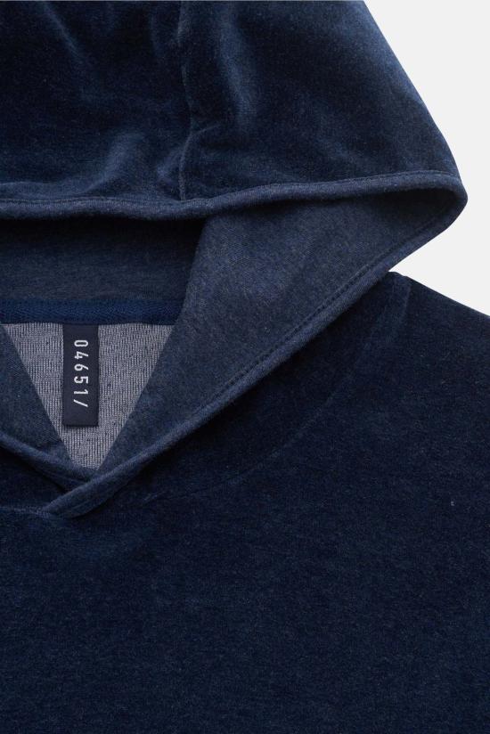  04651/ 후드 티셔츠 벨벳 후드 블루 마린 - 04651/A TRIP IN A BAG