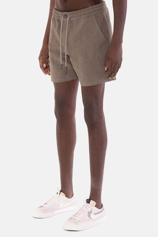  블루&크림 숏팬츠 퍼펙트 리넨 숏 브라운 - BLUE&CREAM