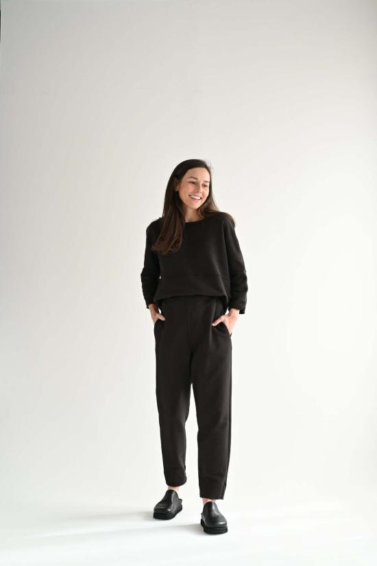  MJ 왓슨 스트레이트 팬츠 엠제이 왓슨 프렌치 테리 팬츠 다크 브라운 - MJ. WATSON