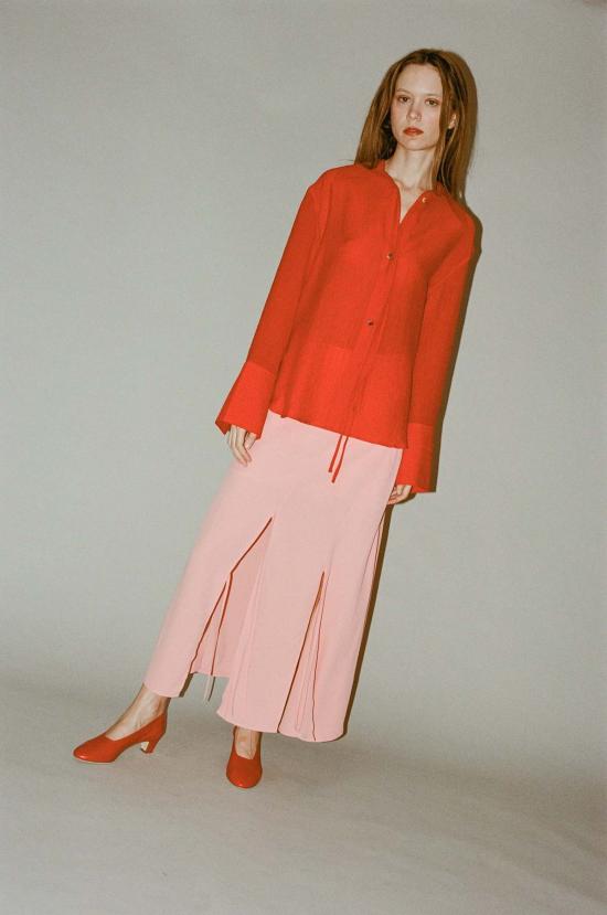  레지나표 롱 스커트 레지나 표 조이 스커트 핑크