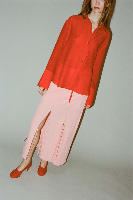  레지나표 롱 스커트 레지나 표 조이 스커트 핑크 - REJINA PYO