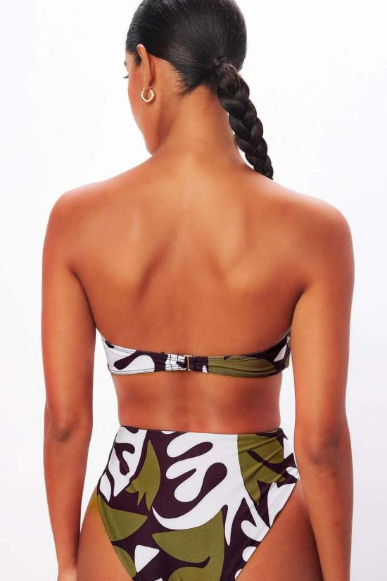  마라 호프만 비키니 수영복 Mara Hoffman Cruz 비키니 탑 Assana 프린트 - MARA HOFFMAN