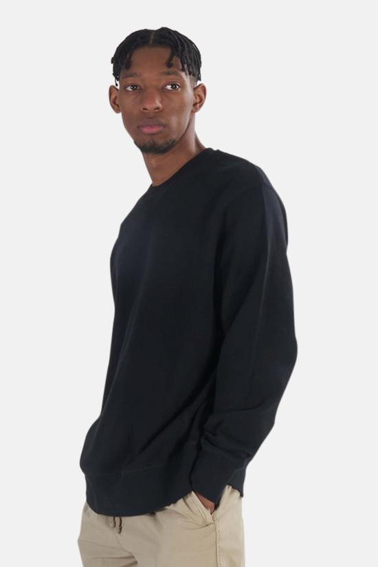  Thrills 긴팔 티셔츠 Endless Slouch Fit Crew 블랙 - THRILLS