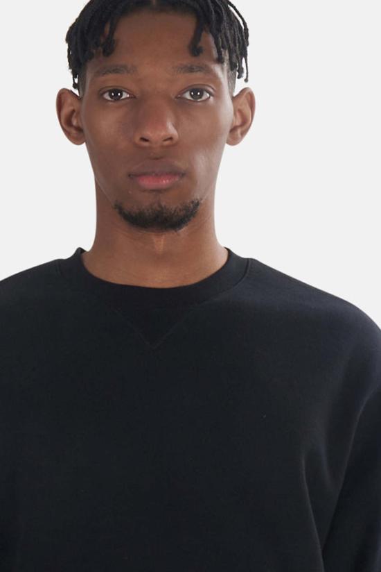 Thrills 긴팔 티셔츠 Endless Slouch Fit Crew 블랙 - THRILLS