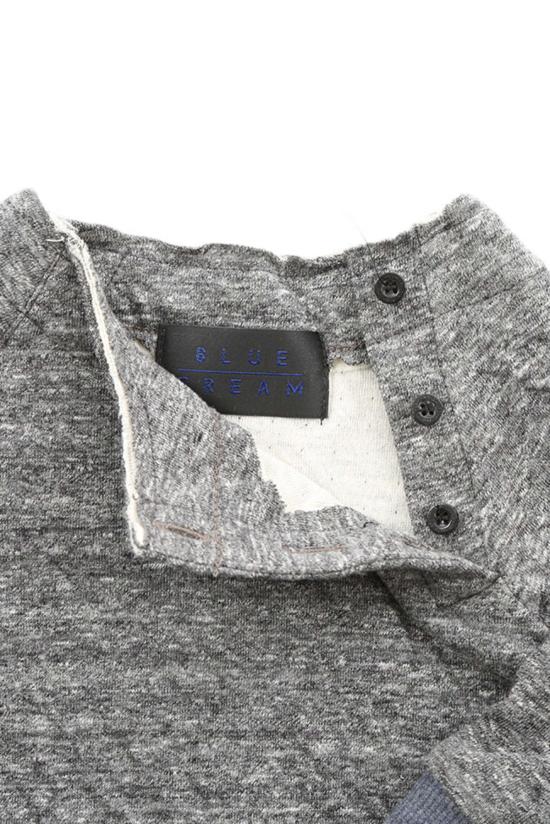  [키즈] 블루&크림 캐시미어 니트 키즈  퓨처 프레쉬 더블 페이스 헨리 네이비 - BLUE&CREAM