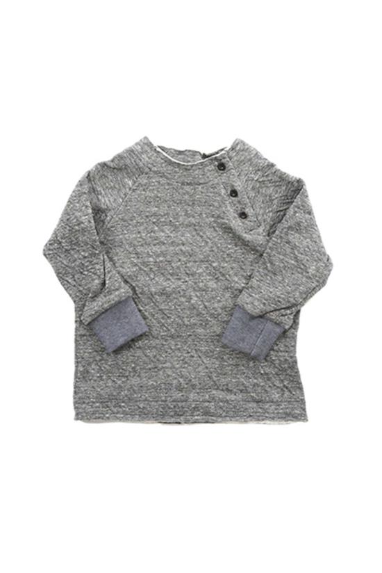  [키즈] 블루&크림 캐시미어 니트 키즈  퓨처 프레쉬 더블 페이스 헨리 네이비