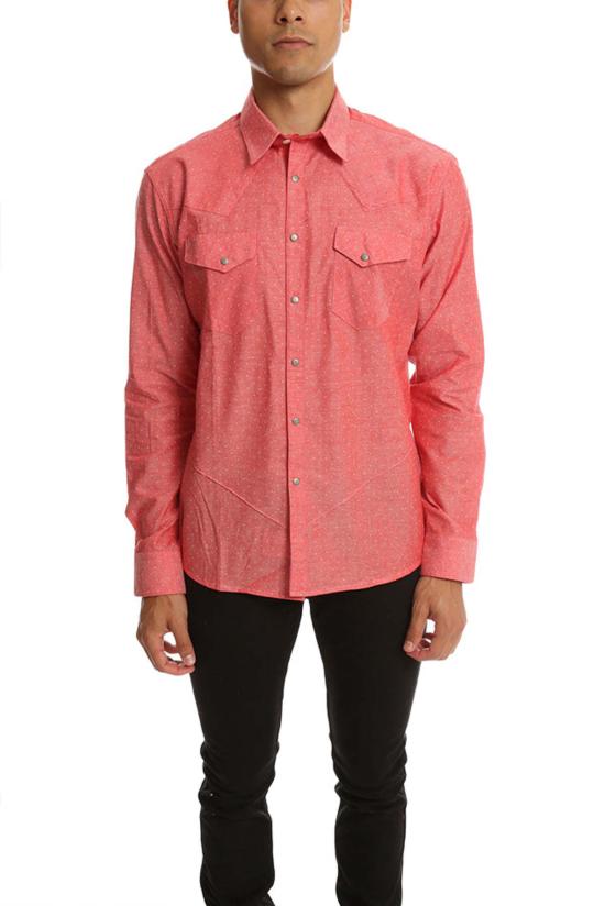  18 Waits 긴팔 셔츠 18 웨이츠 레본  레드 도트