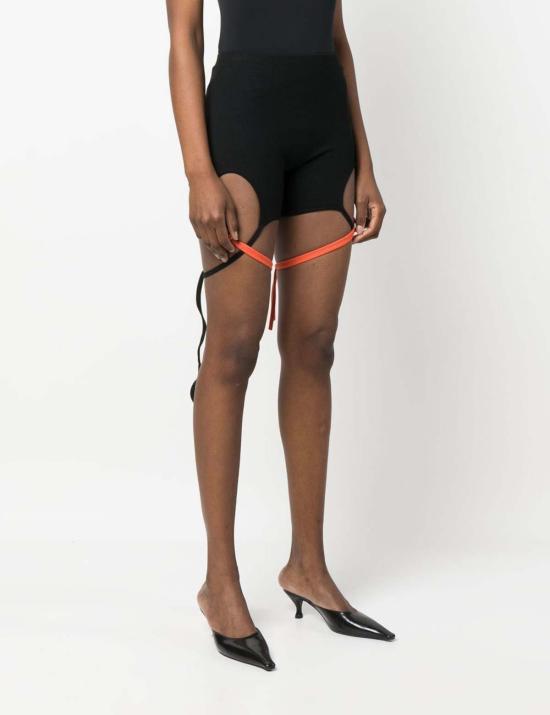  오토링거 숏팬츠 라운지 리브 반바지 블랙 - OTTOLINGER