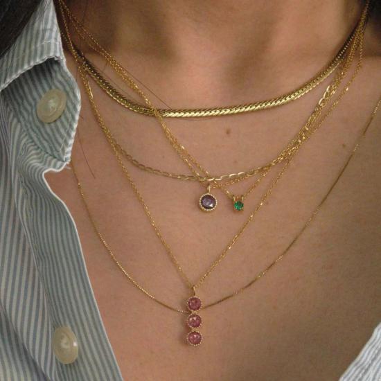  제니 권 디자인스 목걸이/팬던트 제니 권 디자인 마주르카 네크리스 핑크 사파이어 - JENNIE KWON DESIGNS