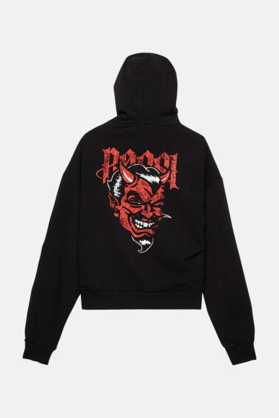  Bossi 후드 티셔츠 보시 데빌 후드 블랙 - BOSSI