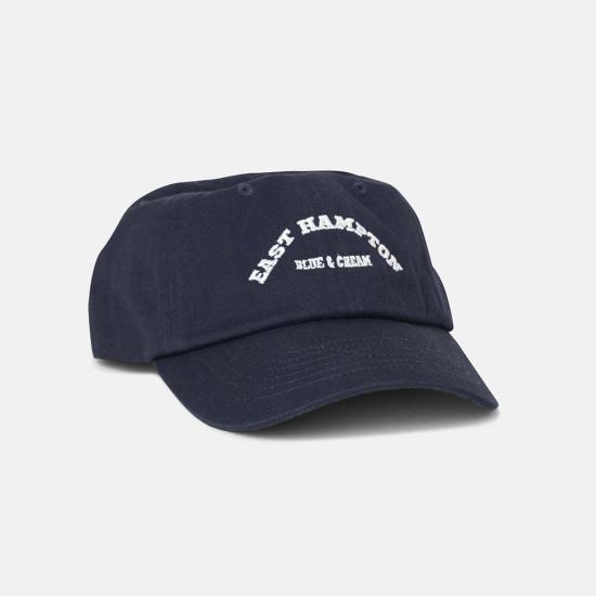  블루&크림 볼캡 이스트햄튼 대드캡 네이비