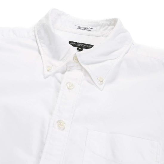  엔지니어드가먼츠 긴팔 셔츠 Engineered Garments19 Century Bd  화이트 코튼 옥스포드 - ENGINEERED GARMENTS