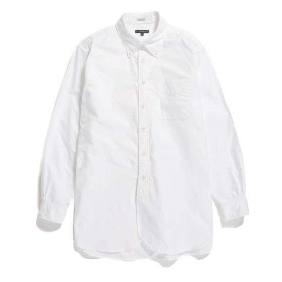 엔지니어드가먼츠 긴팔 셔츠 Engineered Garments19 Century Bd  화이트 코튼 옥스포드