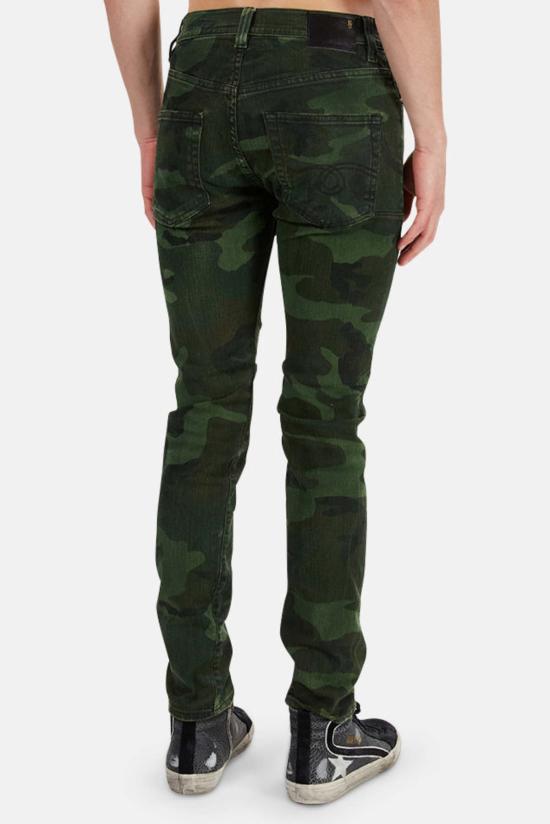  알13 데님 팬츠 R13 스케이트 진 그린 카모 - R13