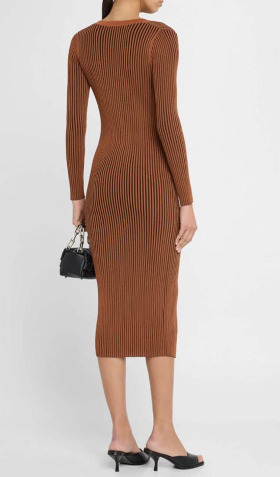  스타우드 가디건 Staud Shoko 스웨터 탠/블랙 - STAUD