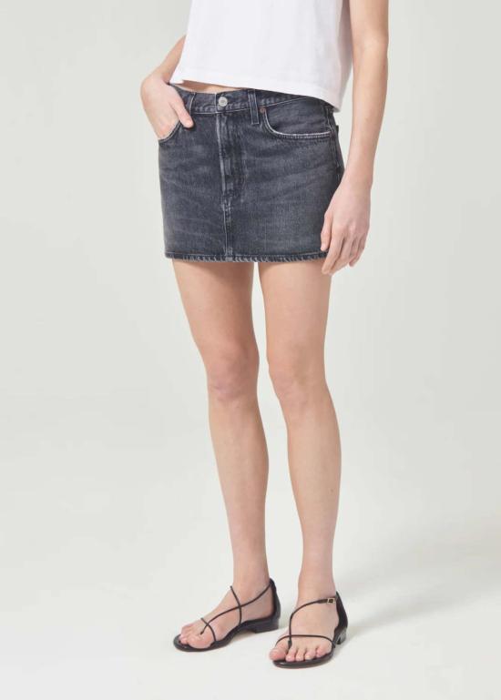  에이골디 숏 스커트 아골데 알렉 미니 스커트 디치 - AGOLDE