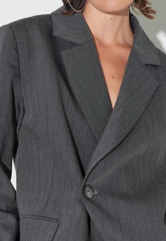  호스비에르그 수트 자켓 누르 블레이저 아스팔트 - HOSBJERG
