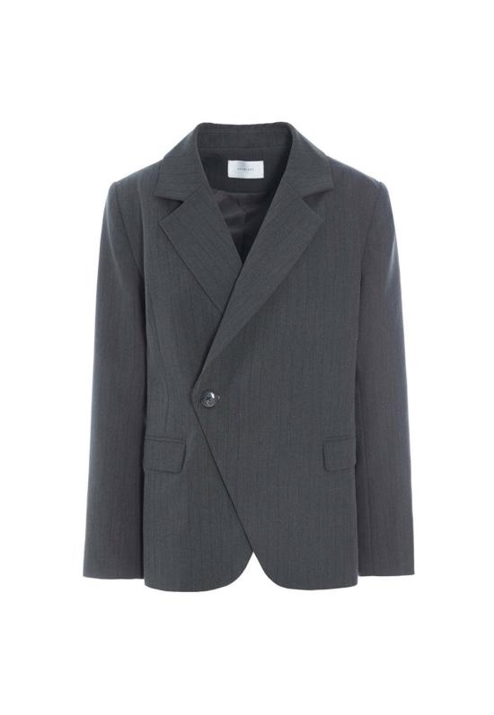  호스비에르그 수트 자켓 누르 블레이저 아스팔트 - HOSBJERG