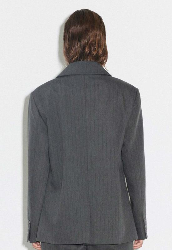  호스비에르그 수트 자켓 누르 블레이저 아스팔트 - HOSBJERG