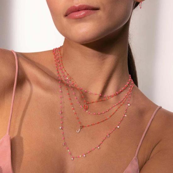  지지 끌로조 목걸이/팬던트 Gigi Clozeau 럭키 레터 다이아몬드 펜던트 옐로우 골드 - GIGI CLOZEAU