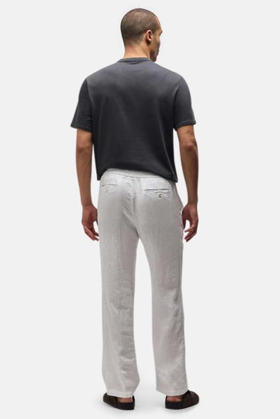  제임스펄스 트레이닝/조거 팬츠 제임스 퍼스 라이트웨이트 리넨  프렌치 화이트 - JAMES PERSE