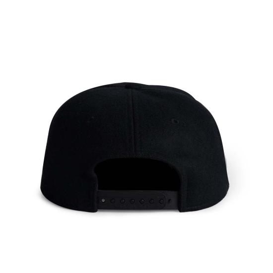  보씨 볼캡 Bossi B 로고 울 스냅백 캡 블랙 - BOSSI