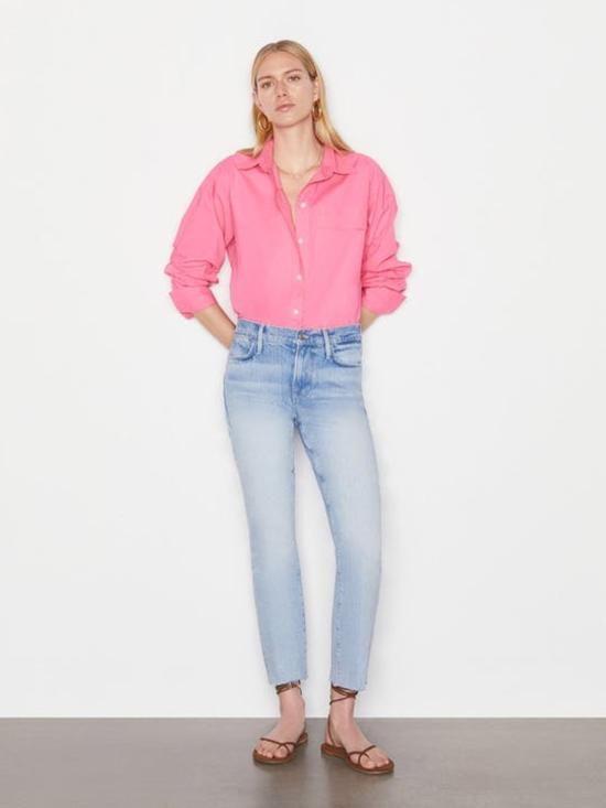  프레임 데님 팬츠 데님 르 하이 스트레이트 커윈