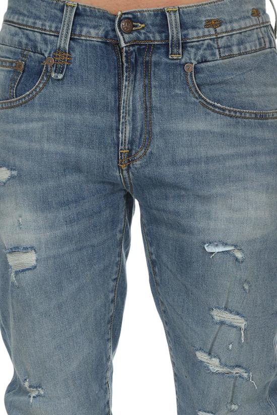  알13 데님 팬츠 R13 보이 진 W/ 립스 스트레치 재스퍼 - R13