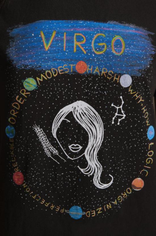  언포츄네이트 포트레잇 반팔 티셔츠 불운한 초상화 조디악 티셔츠 블랙 - UNFORTUNATE PORTRAIT