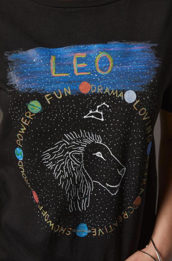  언포츄네이트 포트레잇 반팔 티셔츠 불운한 초상화 조디악 티셔츠 블랙 - UNFORTUNATE PORTRAIT