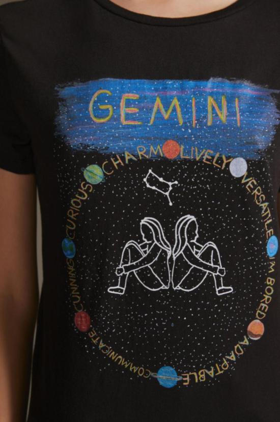  언포츄네이트 포트레잇 반팔 티셔츠 불운한 초상화 조디악 티셔츠 블랙 - UNFORTUNATE PORTRAIT