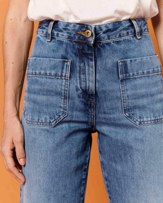  세순 데님 팬츠 세선 시키 데님 빈티지 블루 - SESSUN