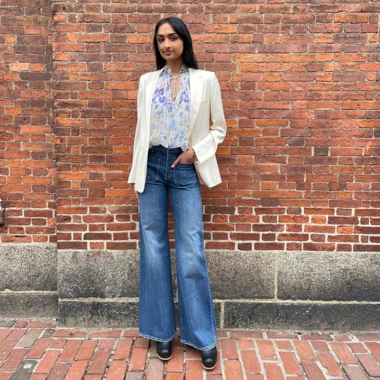  닐리로탄 데님 팬츠 닐리 로탄 플로렌스 진 클래식 워시 - NILI LOTAN