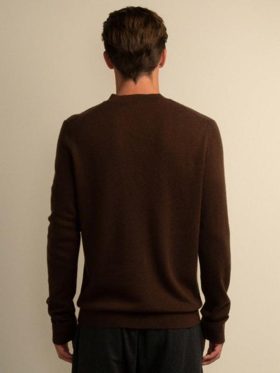  PURECASHMERE NYC 스웨터 퓨어캐시미어 NYC V넥  브라운 - OTHER BRANDS