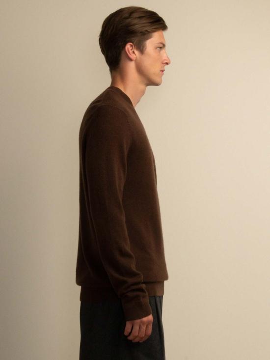  퓨어 캐시미어 엔와이씨 스웨터 퓨어캐시미어 NYC V넥  브라운 - PURECASHMERE NYC