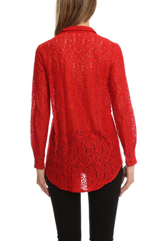  Roseanna 셔츠 Nice Galloway 셔츠 레드 - ROSEANNA