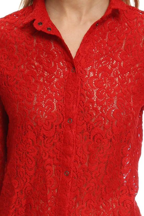  Roseanna 셔츠 Nice Galloway 셔츠 레드 - ROSEANNA