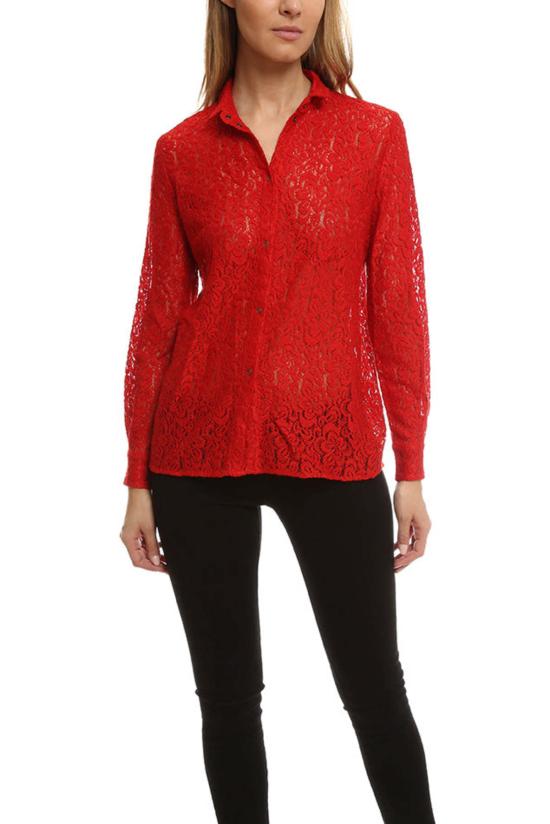  Roseanna 셔츠 Nice Galloway 셔츠 레드