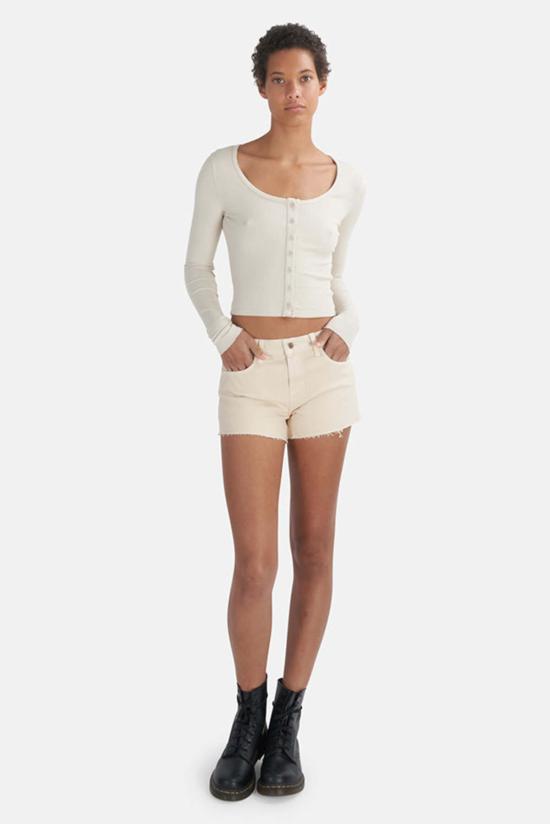  라장스 데님 팬츠 에이전스 오드리 쇼트 코코넛 - L'AGENCE