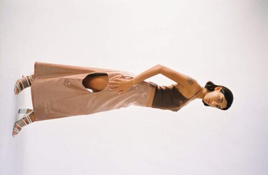  에크하우스 라타 롱 스커트 Eckhaus Latta Peek 스팽글 스커트 - ECKHAUS LATTA